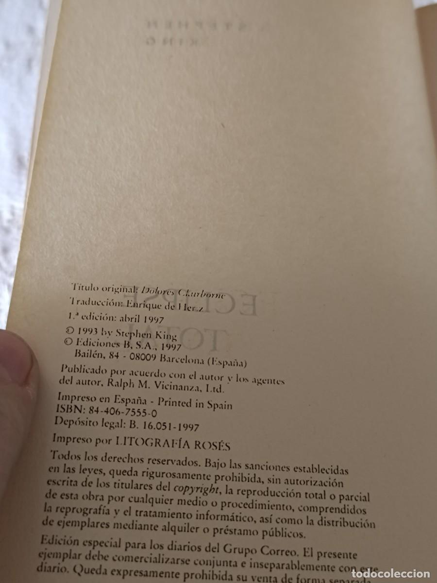 Libros de segunda mano: Eclipse total de Stephen King - Foto 6