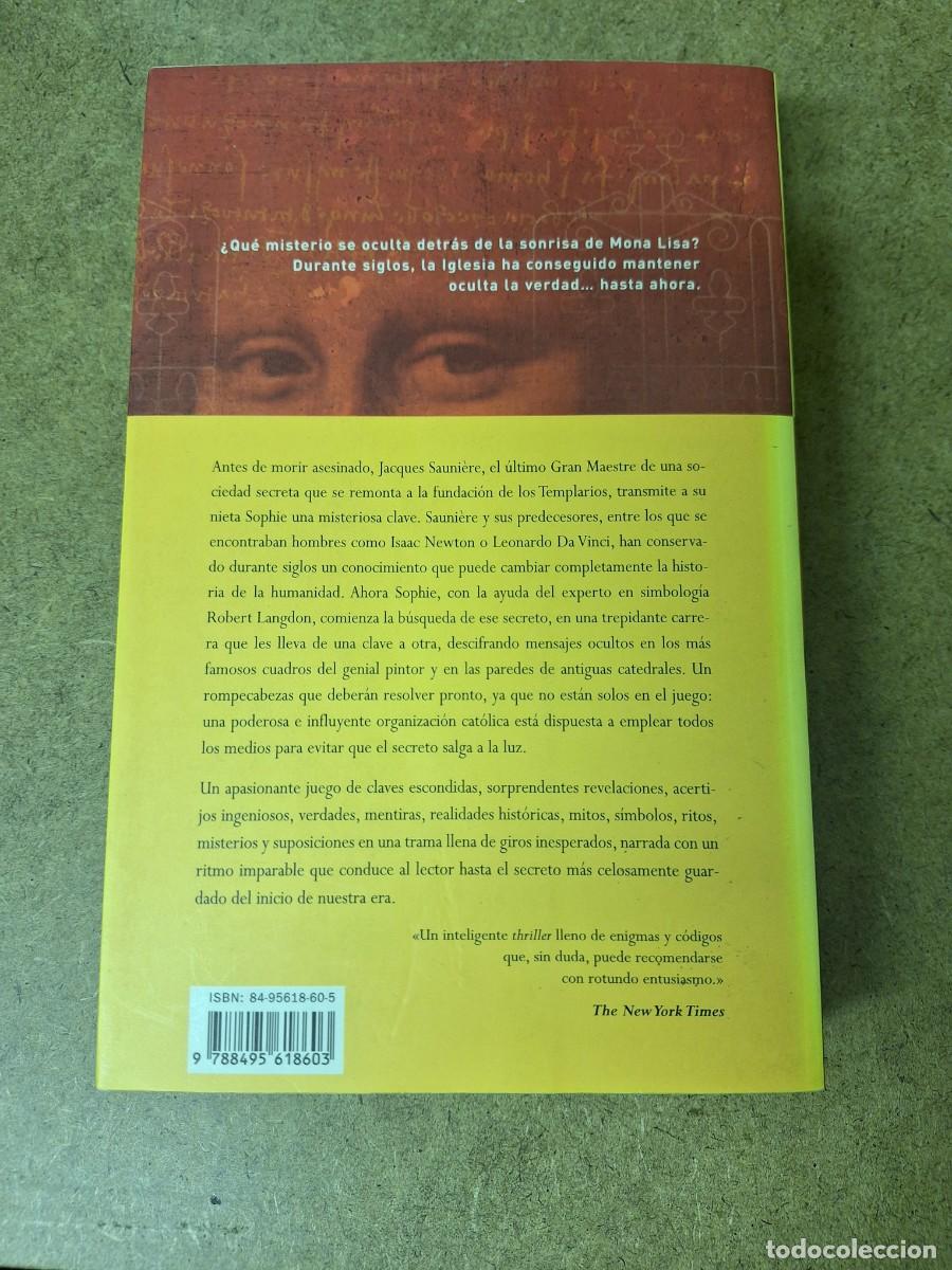 Libros de segunda mano: El c&oacute;digo Da Vinci - Dan Brown - Foto 2