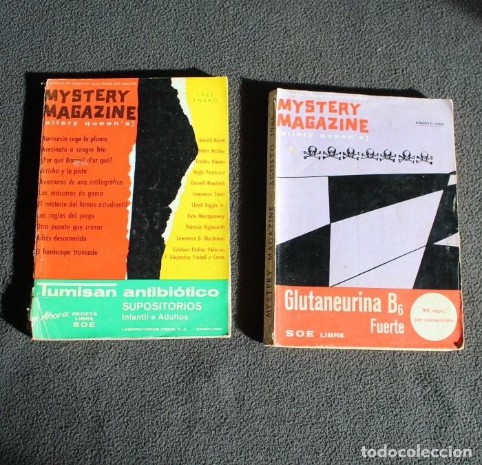 Second hand books: LOTE 2 LIBROS MYSTERY MAGAZINE ELLERY QUEEN&rsquo;S EDICION ESPA&Ntilde;OLA. ENERO 1965, AGOSTO 1966
