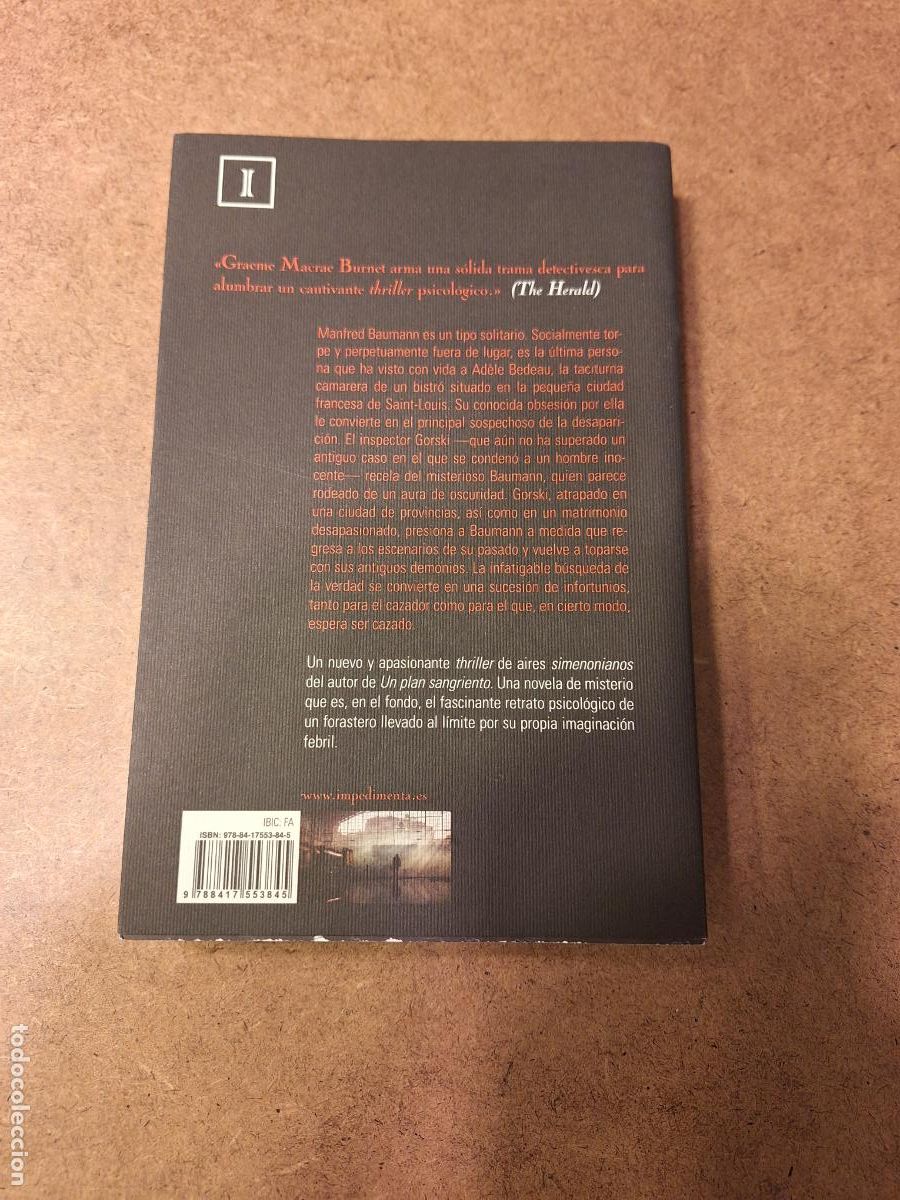 Libros de segunda mano: La desaparici&oacute;n de Ad&egrave;le Bedeau - Graeme Macrae Burnet - Foto 2
