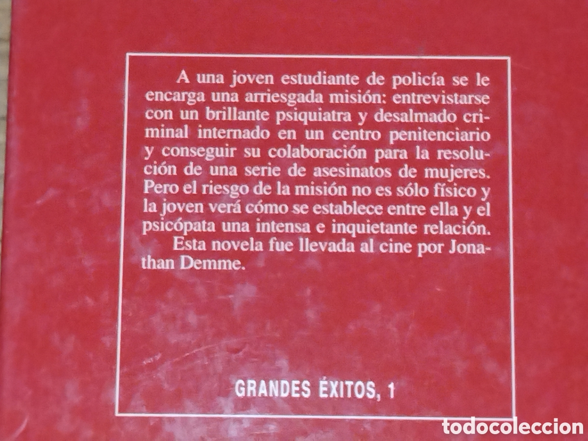 Libros de segunda mano: El silencio de los corderos. Thomas Harris - Foto 2