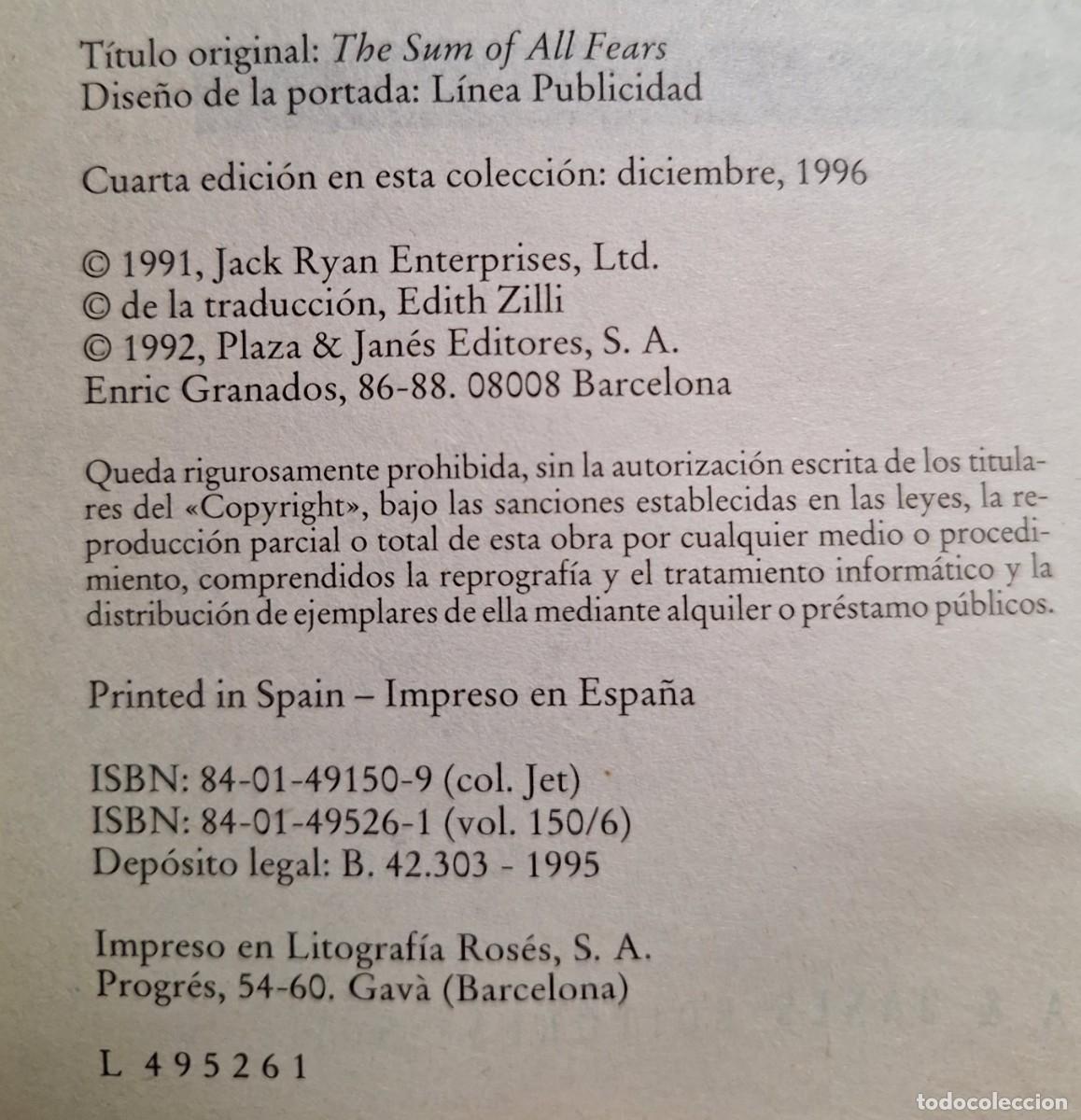 Libros de segunda mano: P&aacute;nico Nuclear - Tom Clancy - Foto 4