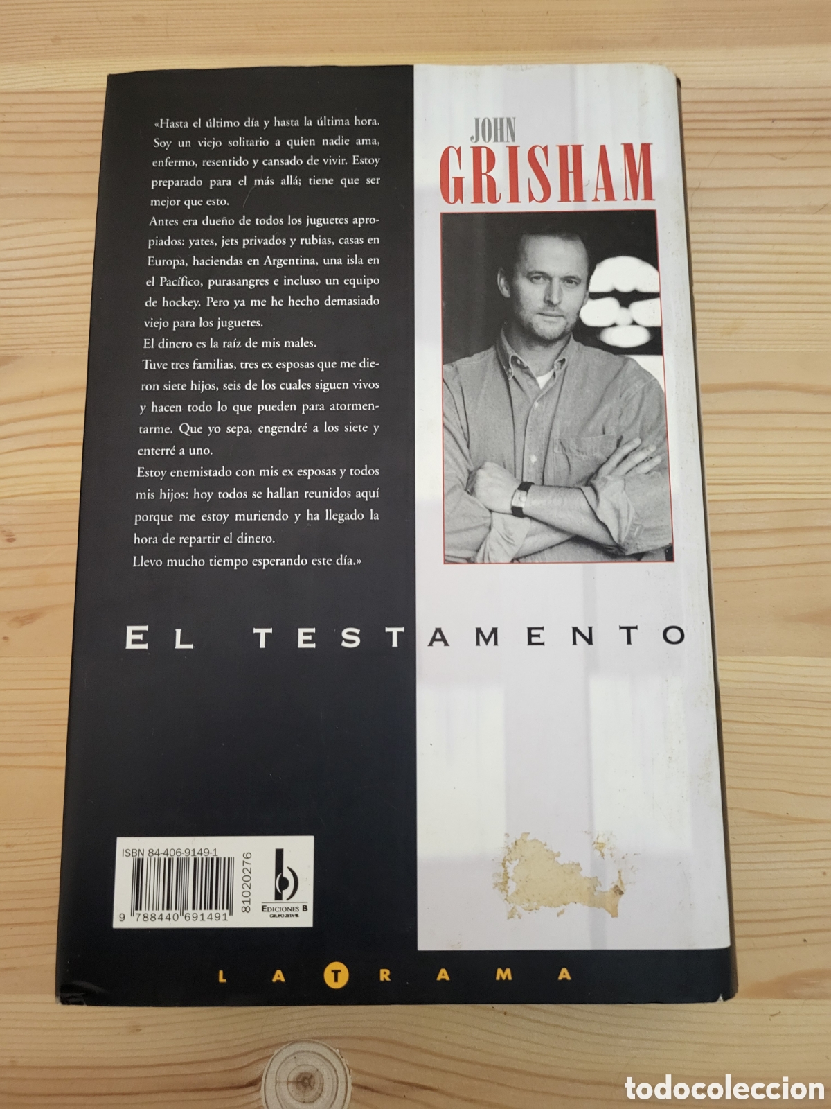 Libros de segunda mano: El Testamento/John Grisham - Foto 2