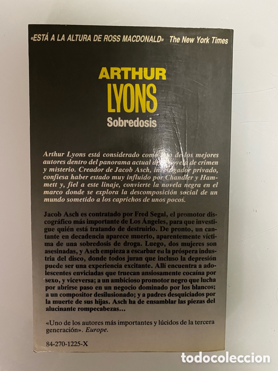 Libros de segunda mano: Sobredosis - LYONS, Arthur - Foto 2