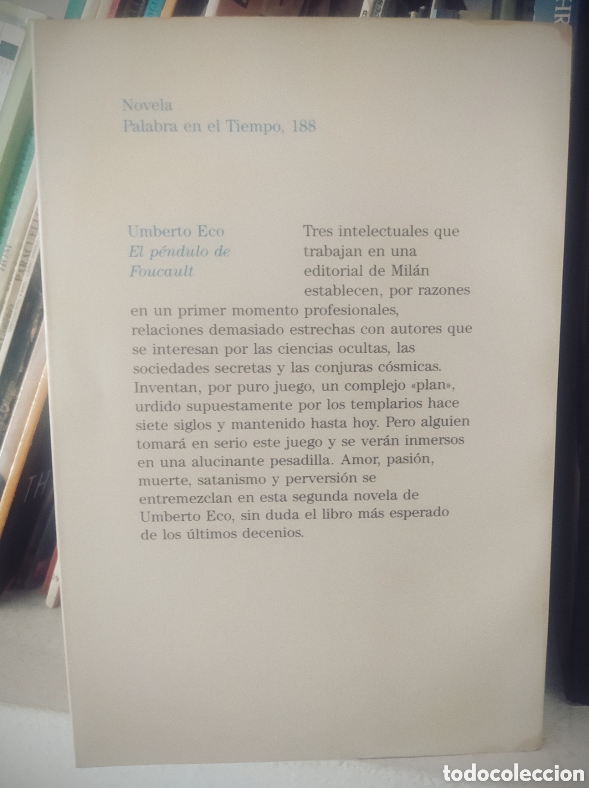 Libros de segunda mano: El p&eacute;ndulo de Foucault. - Foto 2