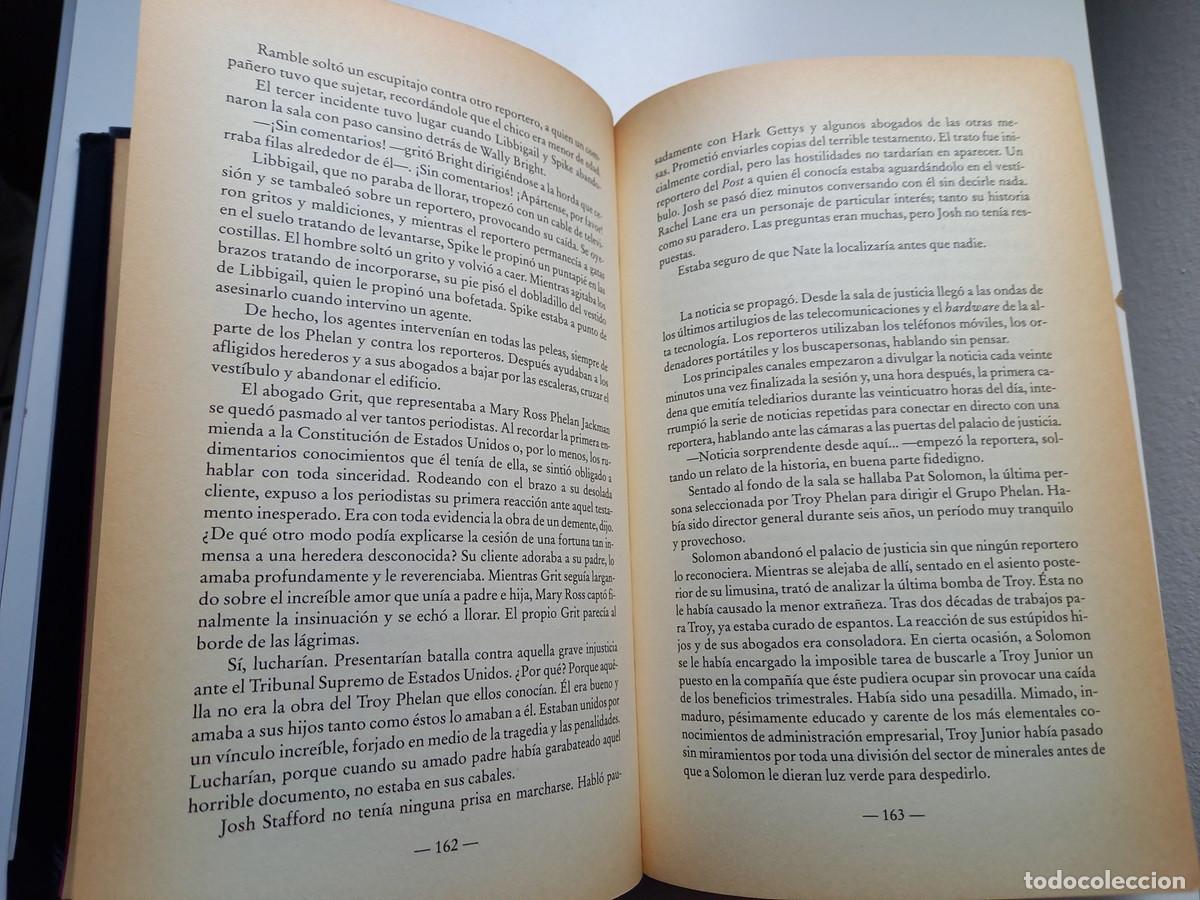 Libros de segunda mano: EL TESTAMENTO. JOHN GRISHAM. - Foto 6