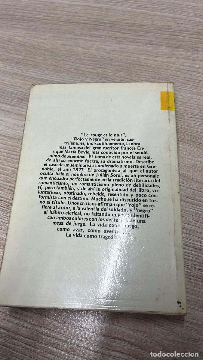 Libros de segunda mano: &rdquo;Rojo y negro&rdquo;, de Stendhal - Foto 2