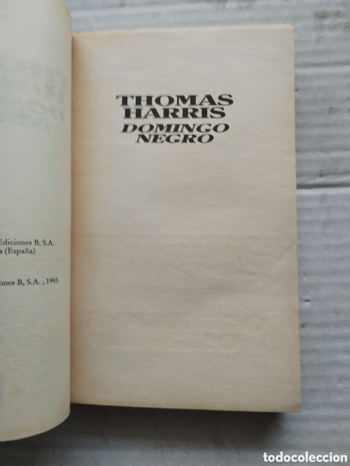 Libros de segunda mano: DOMINGO NEGRO/THOMAS HARRIS - Foto 2