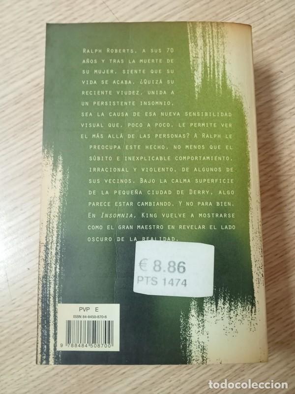 Libros de segunda mano: Insomnia Stephen King - Foto 2