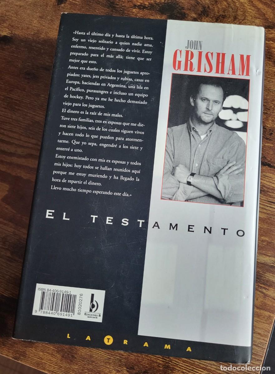 Libros de segunda mano: EL TESTAMENTO (JOHN GRISHAM) - Foto 2