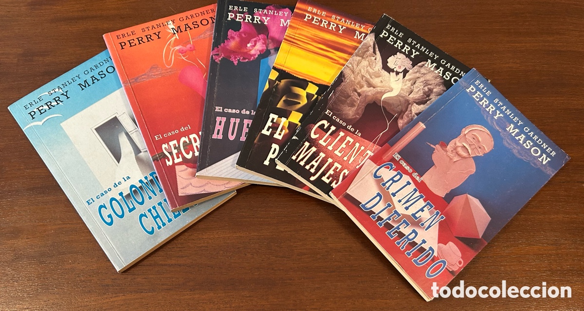 Libros de segunda mano: BIBLIOTECA PERRY MASON. CLIENTE. CRIMEN. RAYO. HUELLA. HIJASTRA. GOLONDRINA