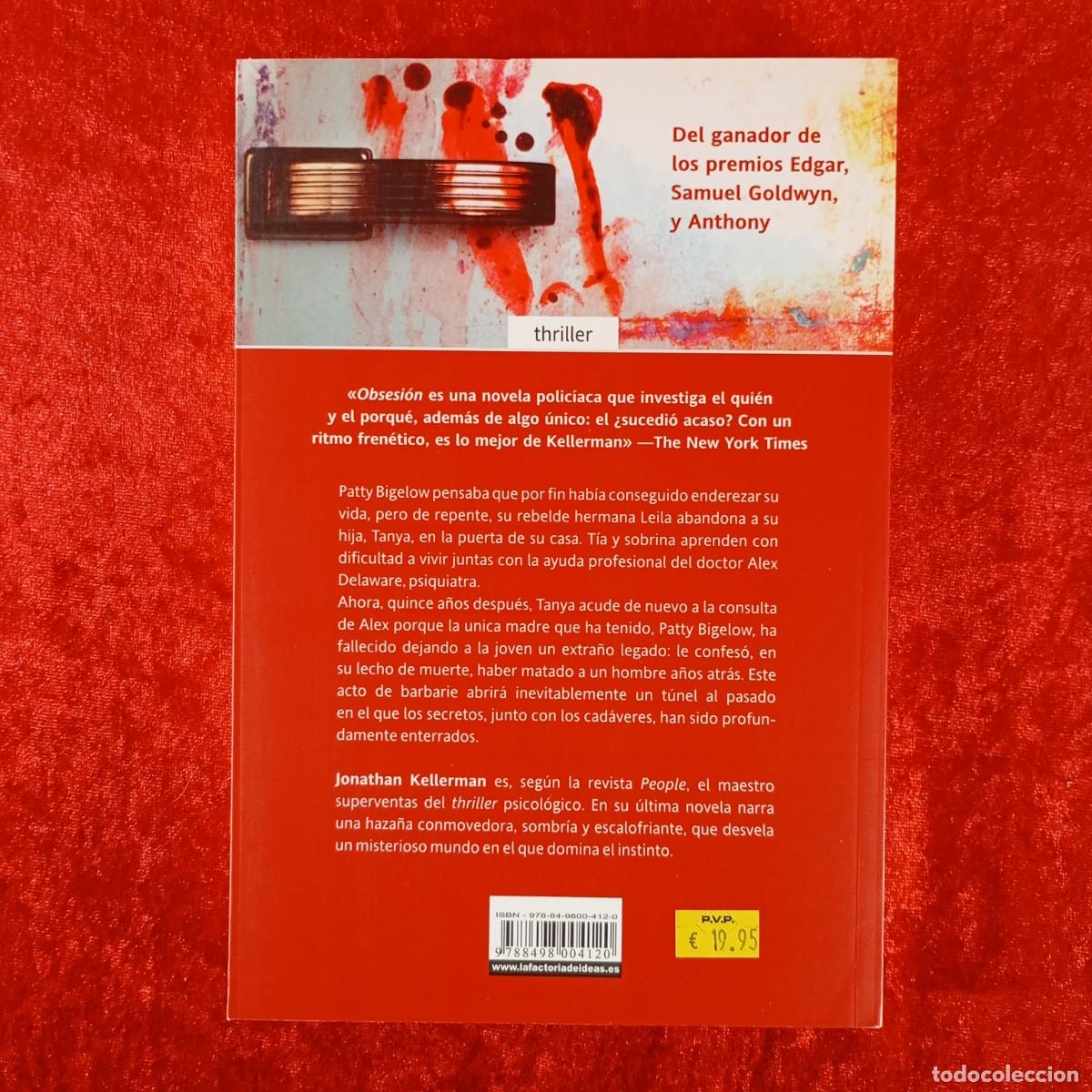 Libros de segunda mano: OBSESI&Oacute;N - JONATHAN KELLERMAN - LA FACTORIA DE IDEAS - 2008 / 680 - Foto 2