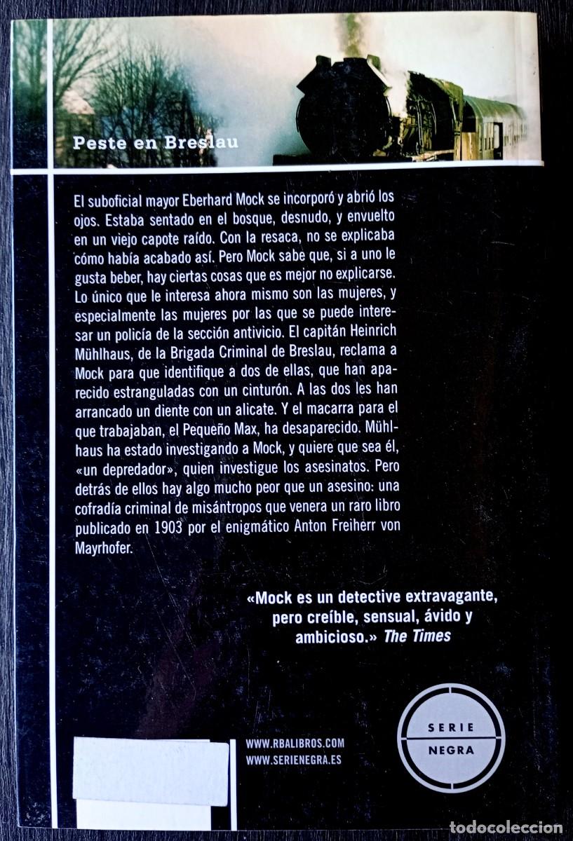 Libros de segunda mano: Marek Krajewski . Peste en Breslau - Foto 2