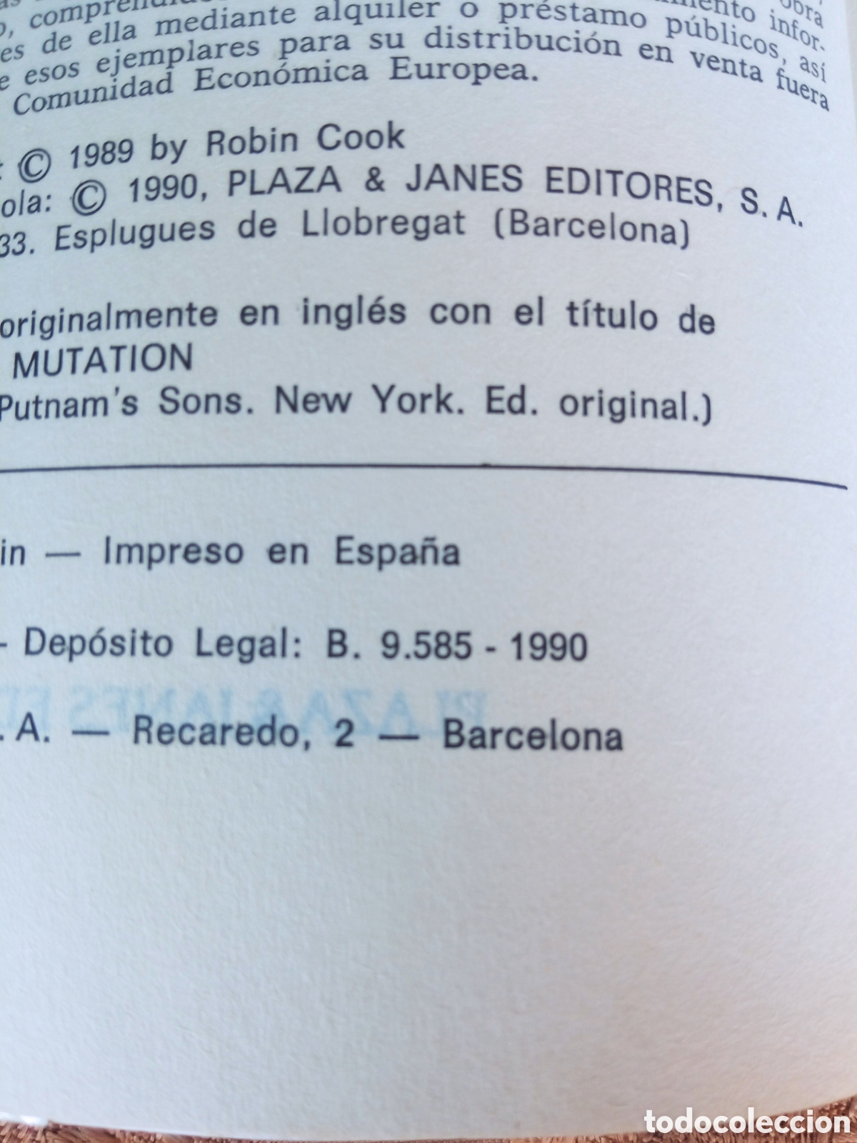 Libros de segunda mano: MUTACION***** a&ntilde;o 1990 - Foto 2