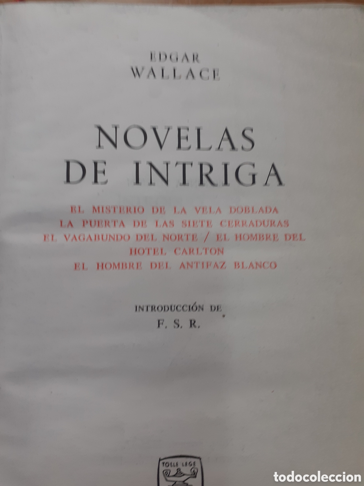 Libros de segunda mano: Wallace, Edgar. Novelas de intriga. - Foto 2