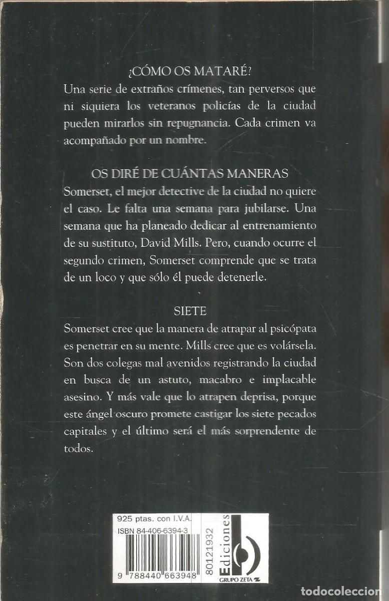 Libros de segunda mano: ANTHONY BRUNO. SEVEN. EDICIONES B - Foto 2