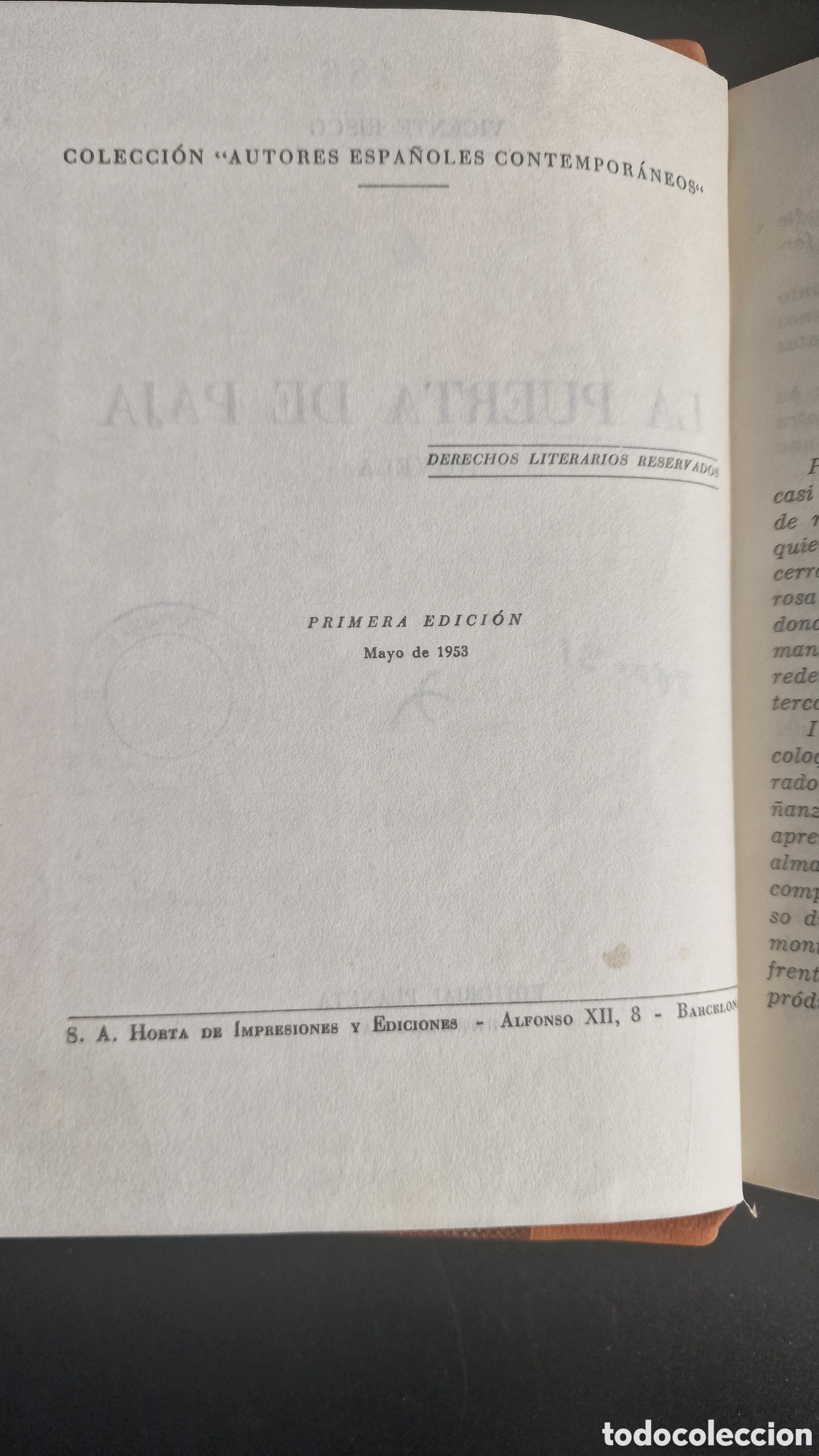 Libros de segunda mano: La puerta de paja, Vicente Risco - Foto 4