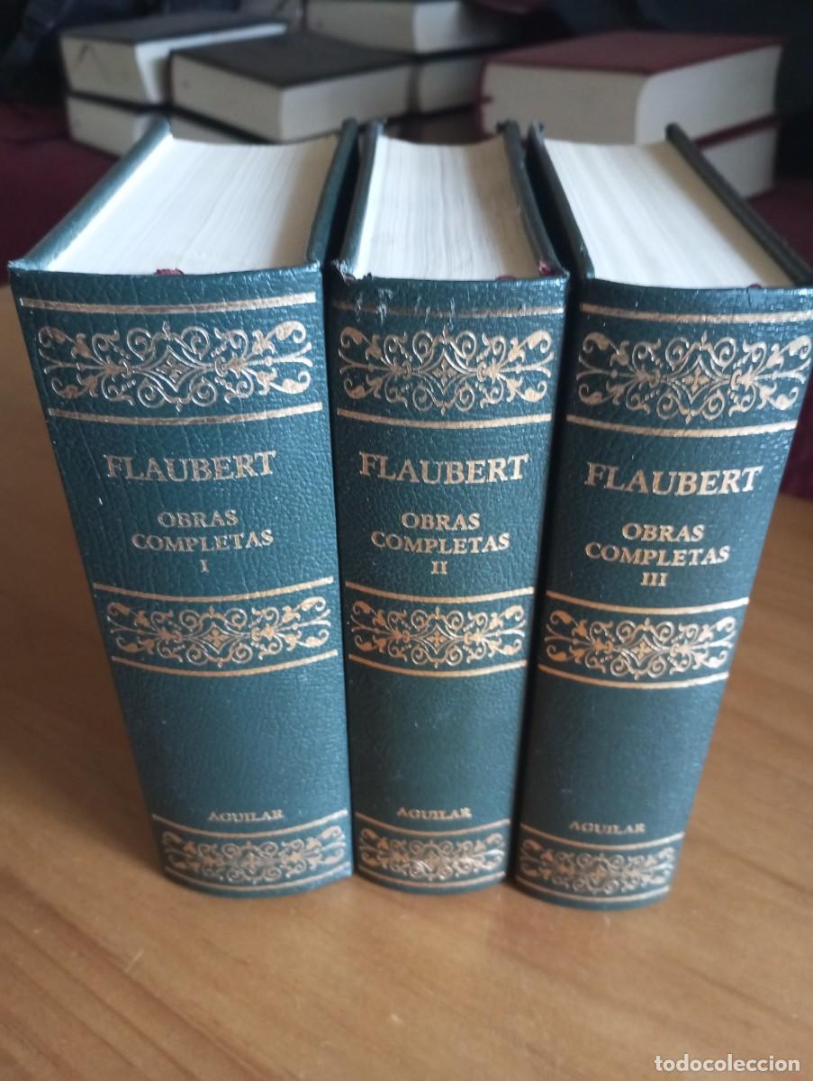 Libros de segunda mano: Obras completas 2005 flaubert 3 tomos rba &aacute;guila en muy buen estado
