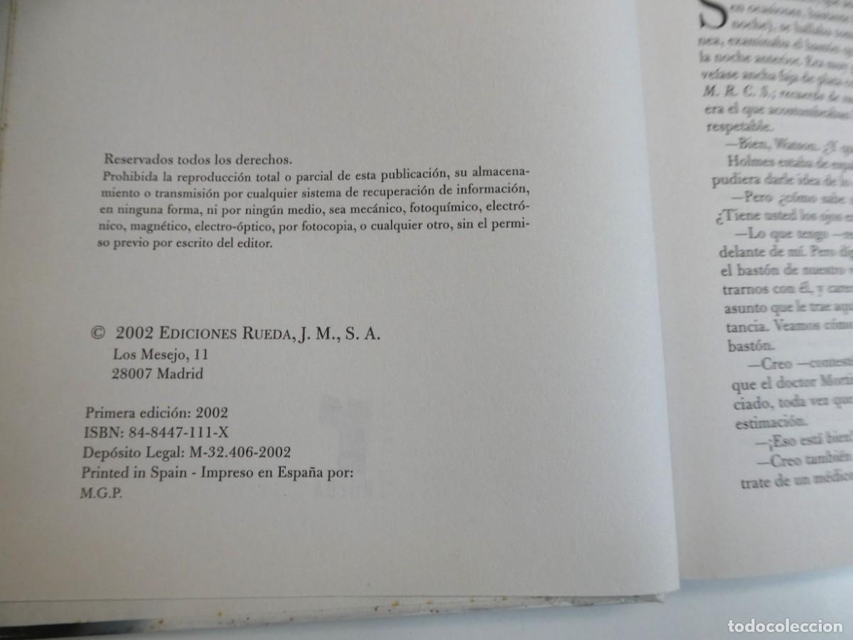 Libros de segunda mano: El perro de los Baskerville;Conan Doyle Ediciones Rueda - Foto 2