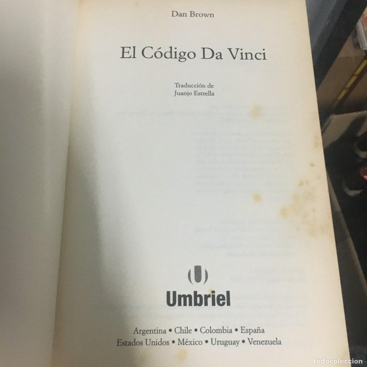 Libros de segunda mano: EL C&Oacute;DIGO DA VINCI. DAN BROWN - Foto 3