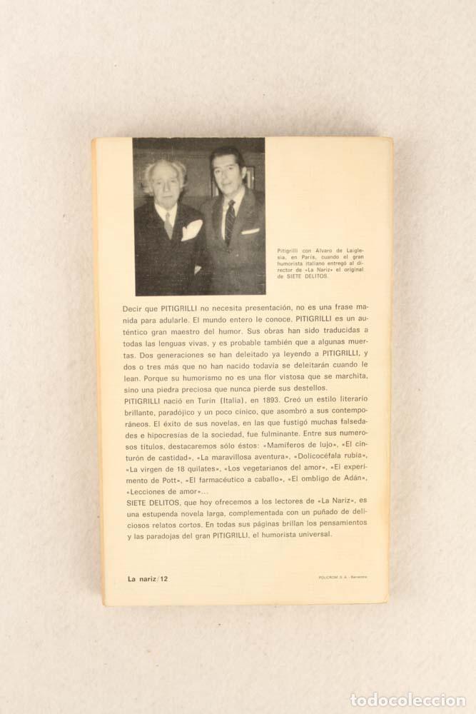 Libros de segunda mano: Siete delitos - Pitigrilli - Foto 2