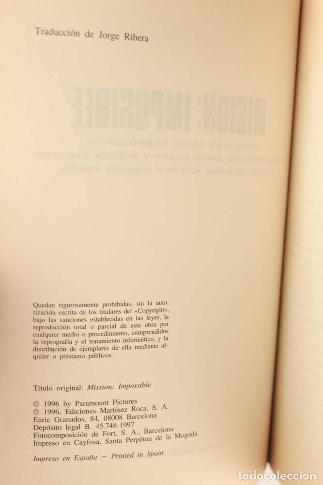 Libros de segunda mano: Misi&oacute;n: Imposible - Peter Barsocchini - Foto 3