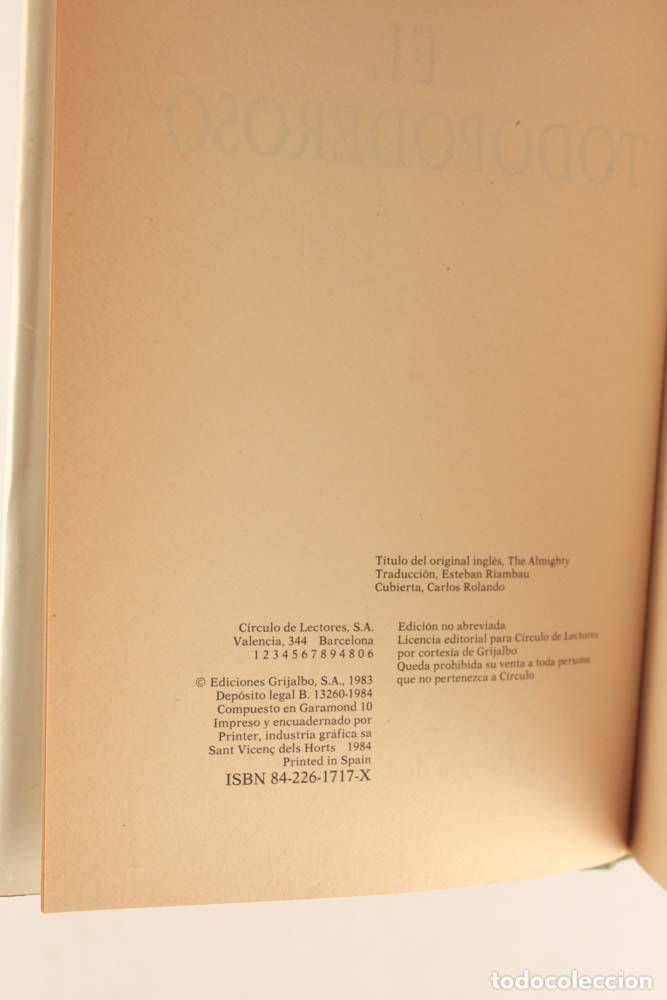 Libros de segunda mano: El Todopoderoso - Irving Wallace - Foto 3