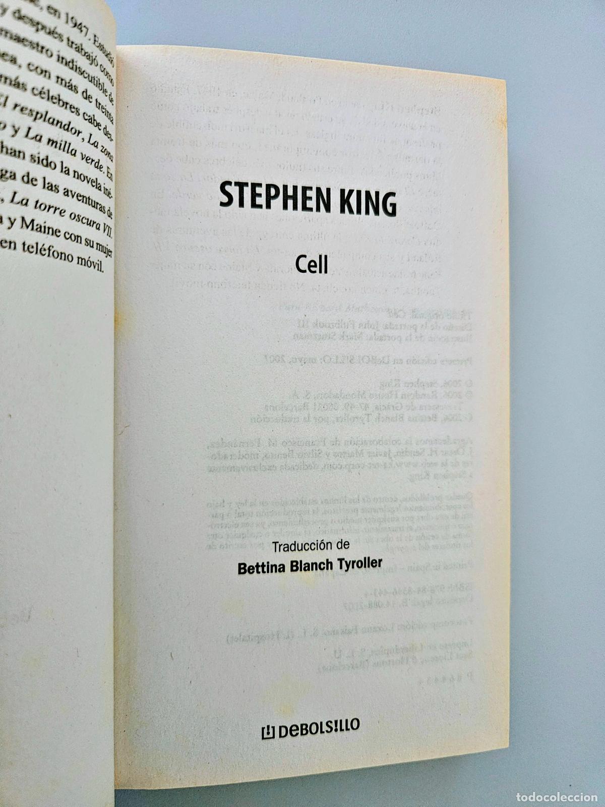 Libros de segunda mano: Cell | King, Stephen | Editorial Debolsillo, 2007 - Foto 3