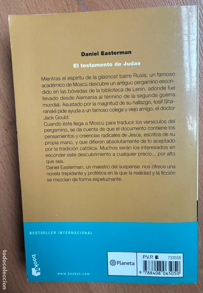 Libros de segunda mano: EL TESTAMENTO DE JUDAS, Daniel Easterman, - Foto 2