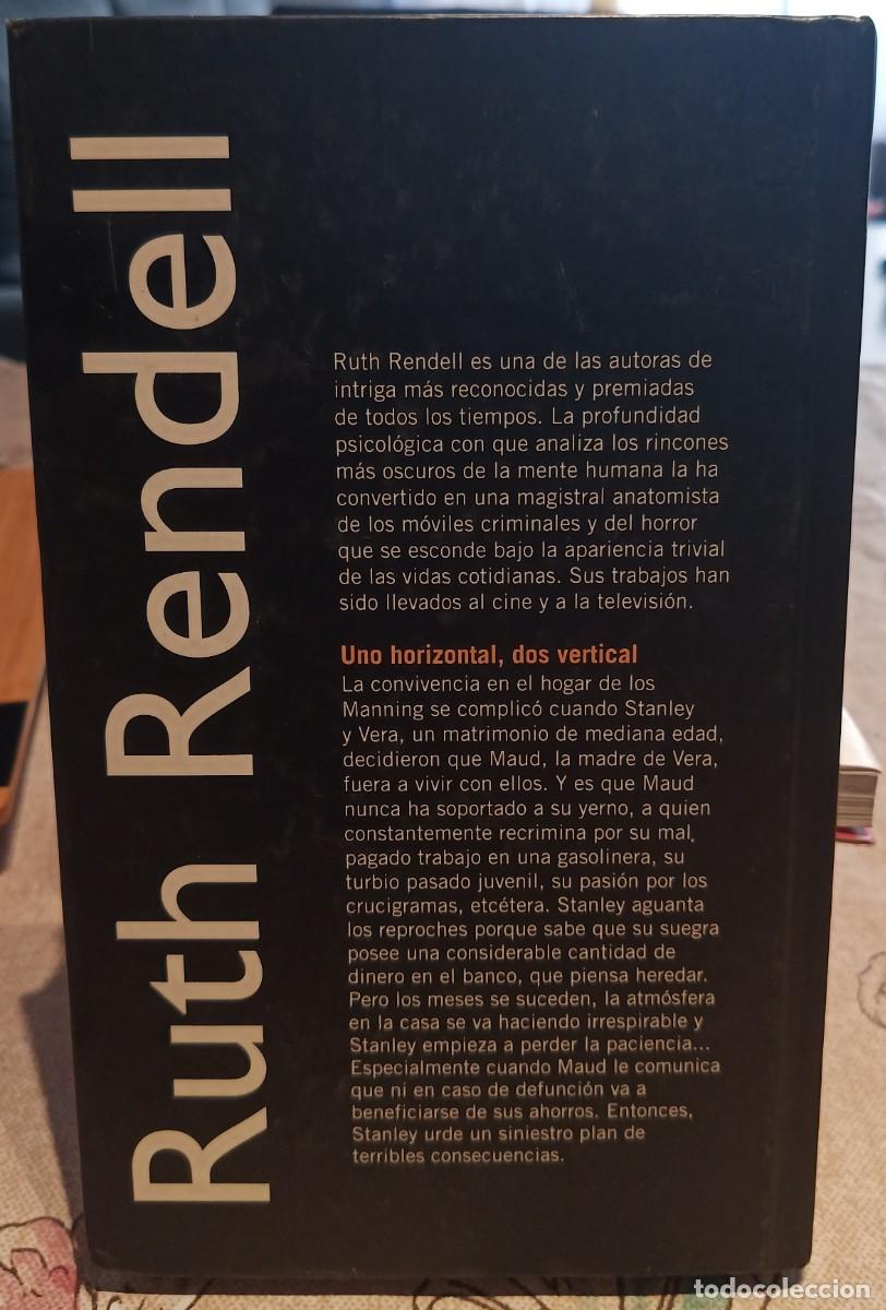 Libros de segunda mano: Uno horizontal, dos vertical. Ruth Rendell. - Foto 2
