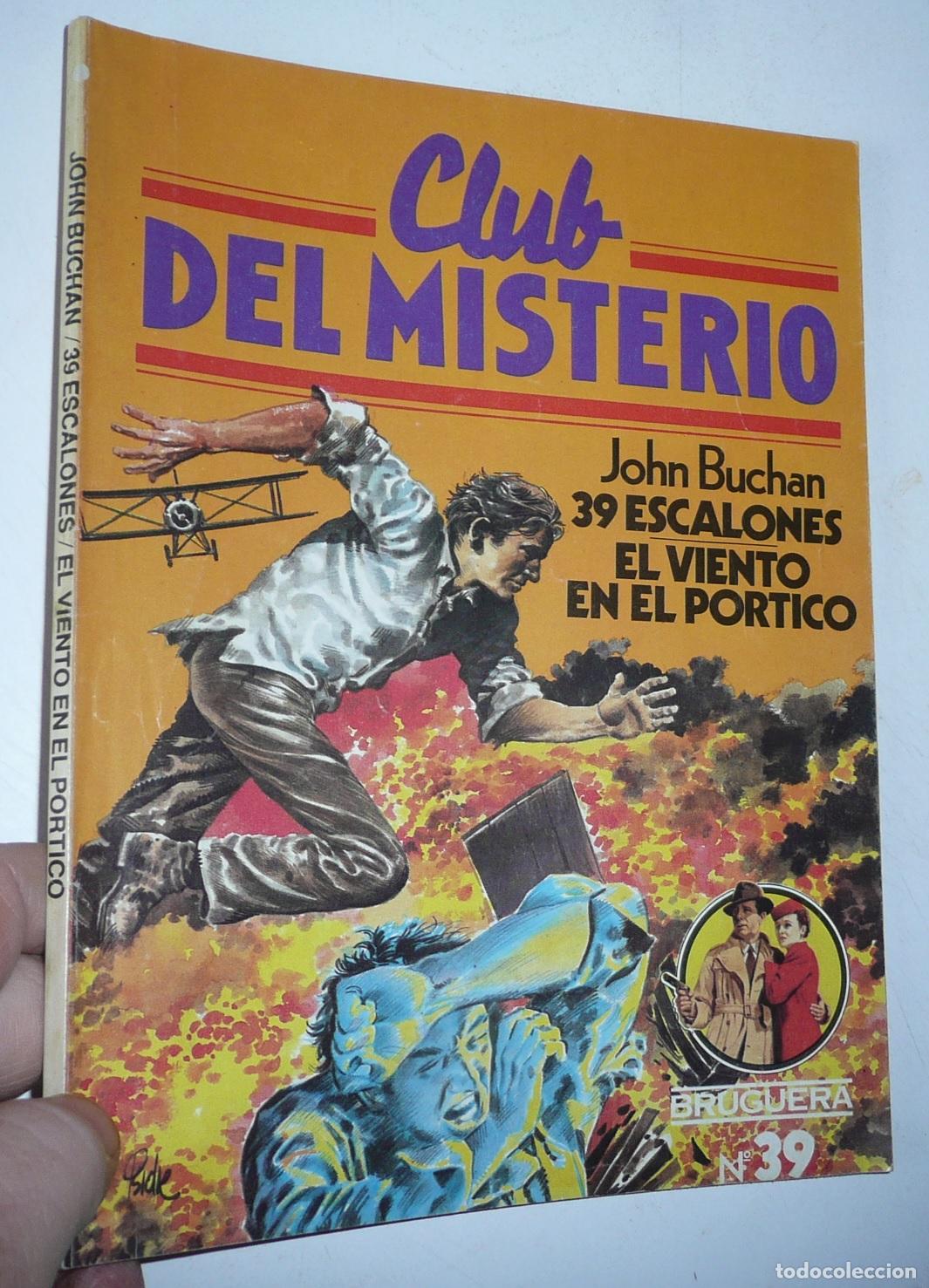 Libros de segunda mano: Club del Misterio N&ordm; 39 39 escalones / El viento en el p&oacute;rtico - John Buchan (Bruguera, 1982)
