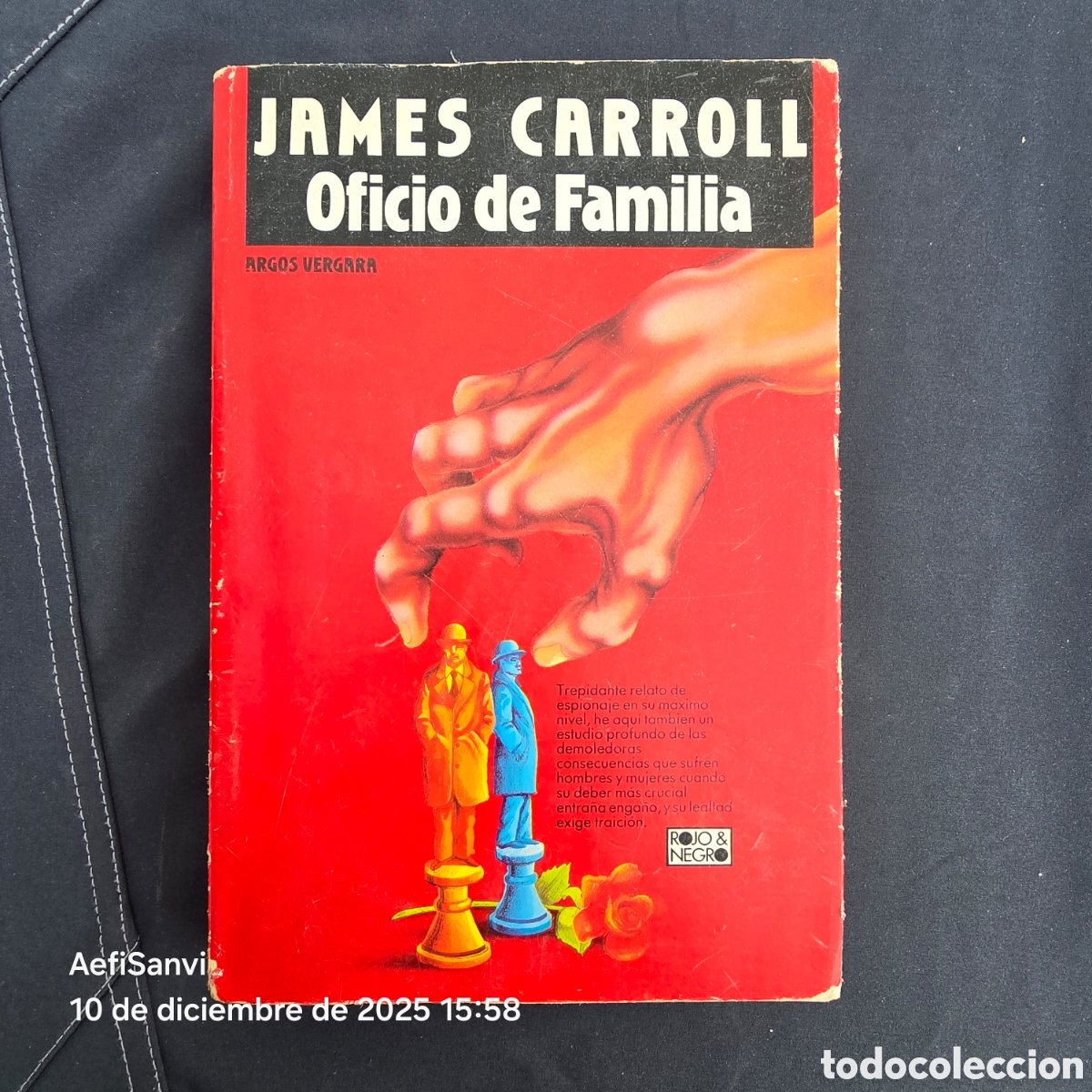 Libros de segunda mano: OFICIO DE FAMILIA (JAMES CARROLL) (ARGOS VERGARA)