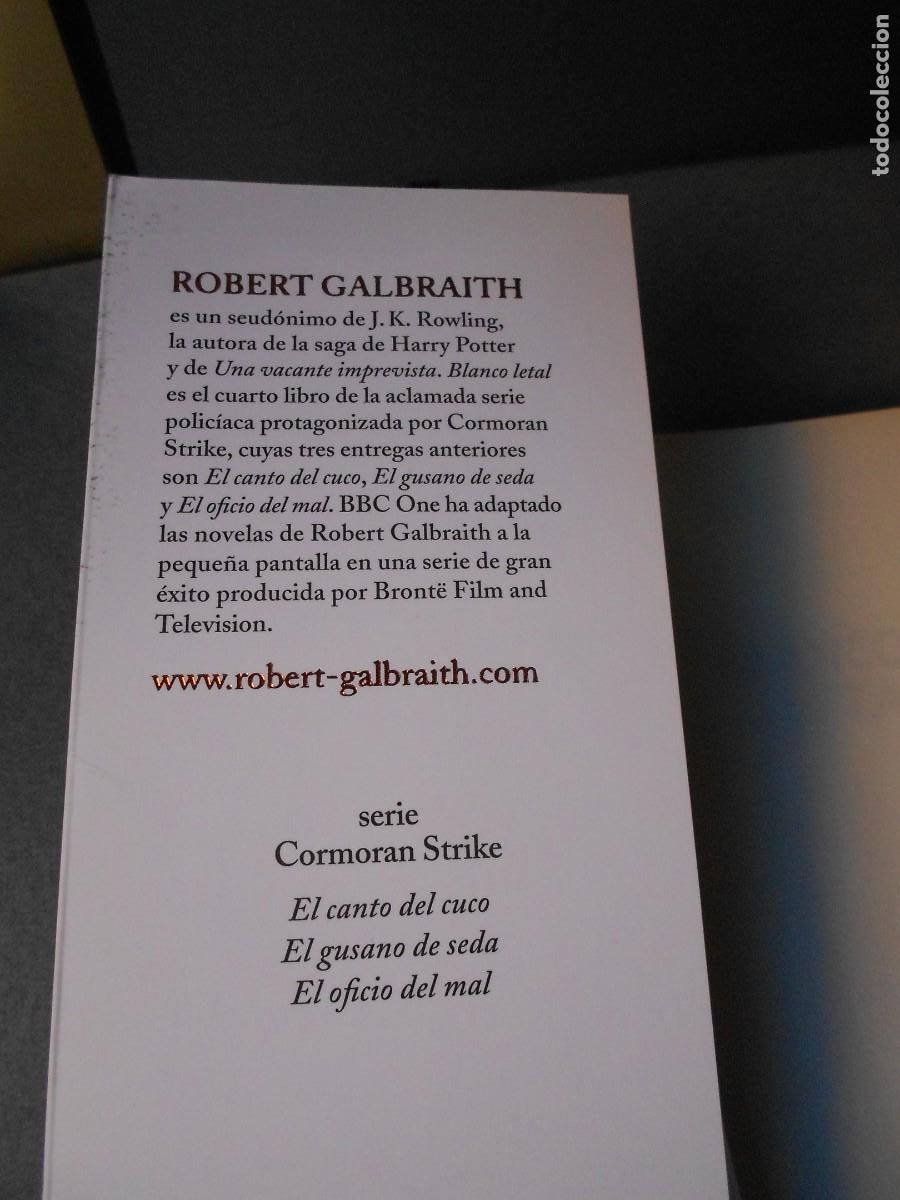 Libros de segunda mano: BLANCO LETAL. J.K ROWLING - Foto 2