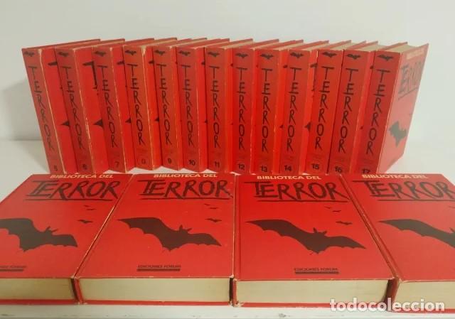 Libri di seconda mano: BIBLIOTECA DEL TERROR: 17 VOL&Uacute;MENES ENCUADERNADOS. COMPLETA!!!!!