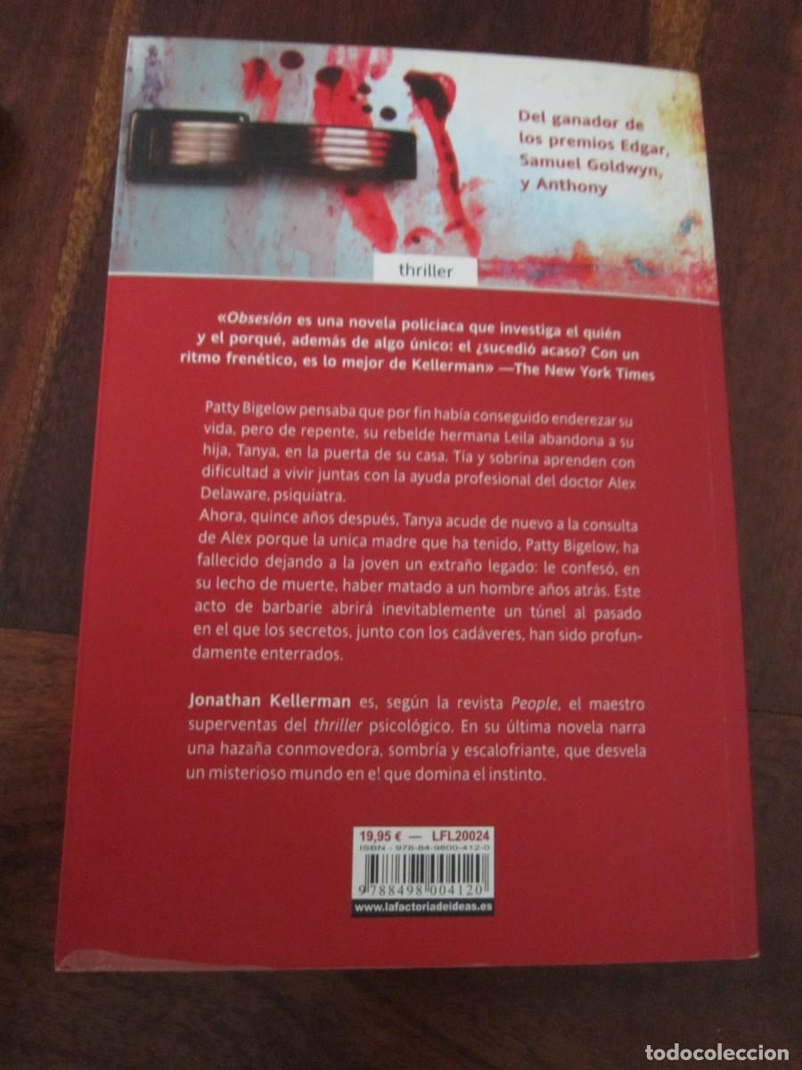 Libros de segunda mano: OBSESI&Oacute;N. Jonathan Kellerman. La Factor&iacute;a de Ideas, 2008 1&ordf; edici&oacute;n - Foto 2