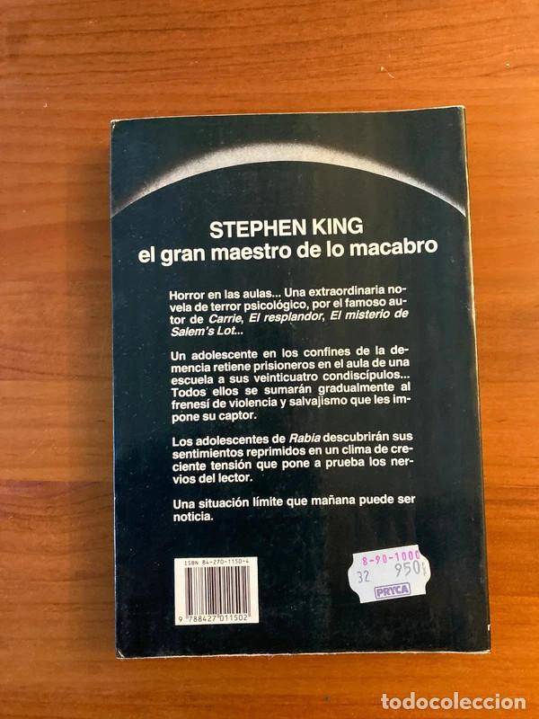 Libros de segunda mano: Rabia de Stephen King. - Foto 2
