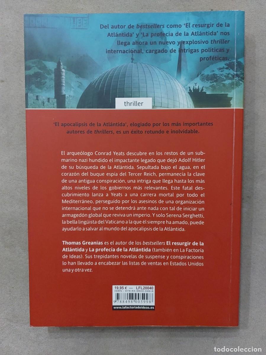 Libros de segunda mano: Thomas Greanias. El apocalipsis de la Atl&aacute;ntida - Foto 2