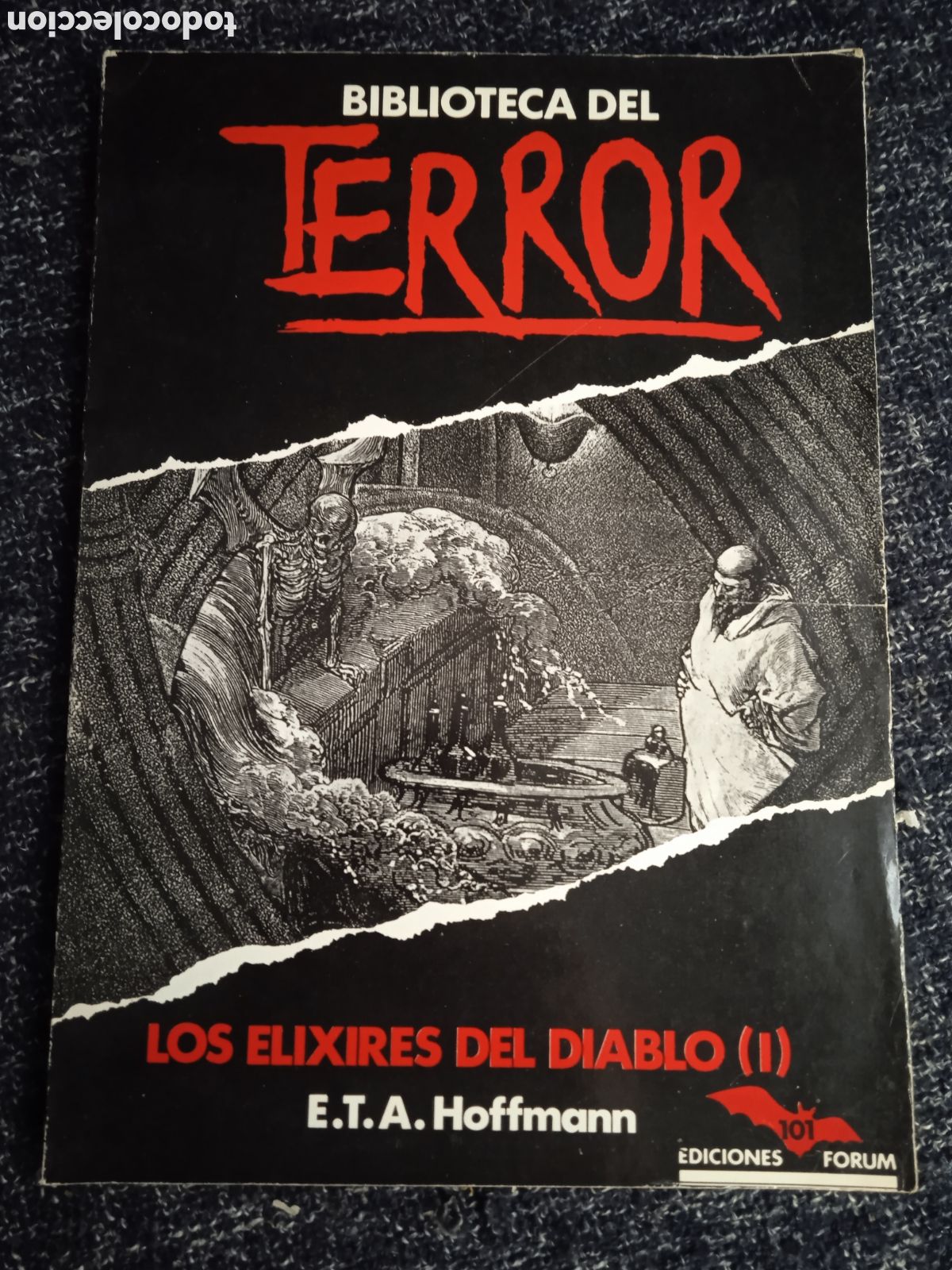Libri di seconda mano: BIBLIOTECA DEL TERROR. N&ordm; 101 LOS ELIXIRES DEL DIABLO (I) / E.T.A. HOFFMANN -ED. FORUM