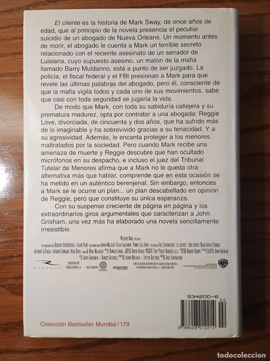 Libros de segunda mano: El cliente - John Grisham - Foto 2