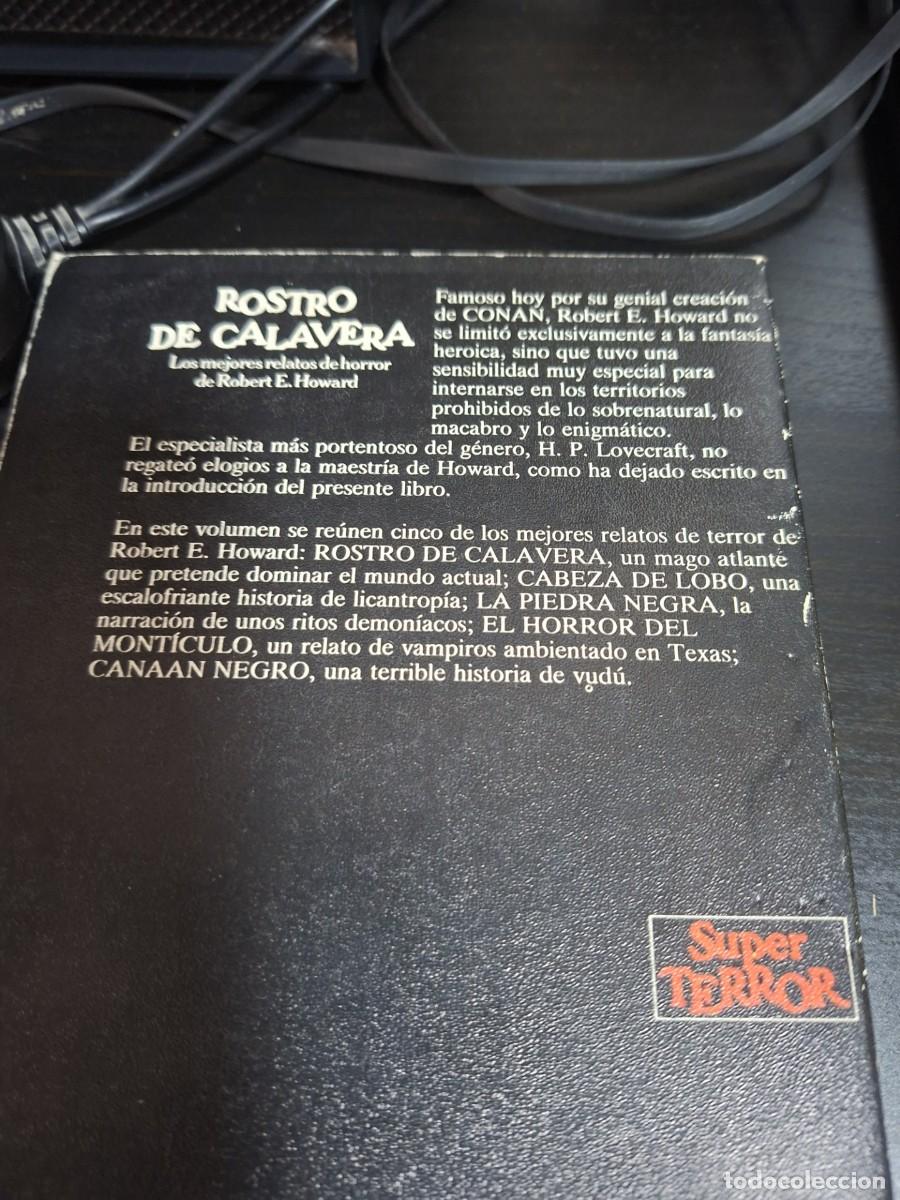 Libros de segunda mano: SUPER TERROR. ROBERT E. HOWARD: ROSTRO DE CALAVERA - Foto 2