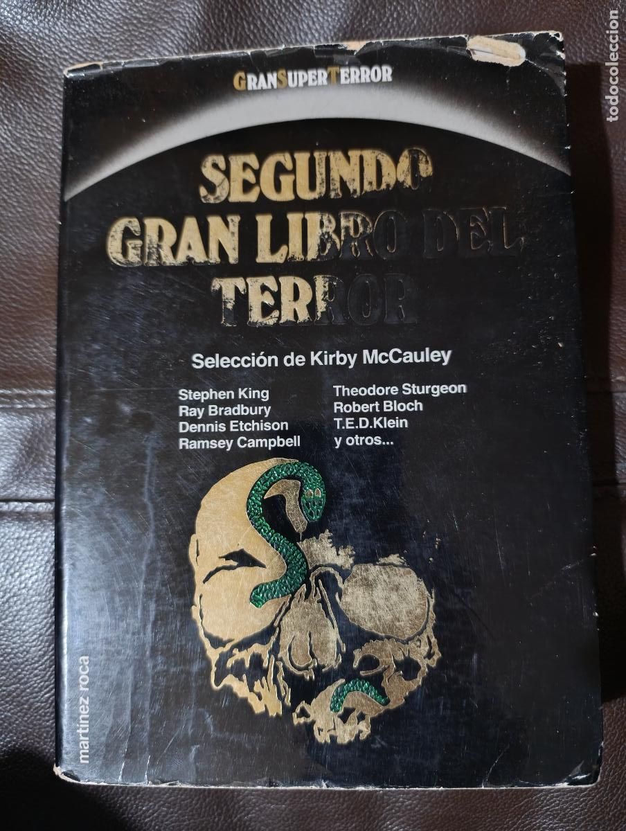 Libros de segunda mano: SEGUNDO GRAN LIBRO DEL TERROR SELECCION DE KIRBY MCCAULEY STEPHEN KING