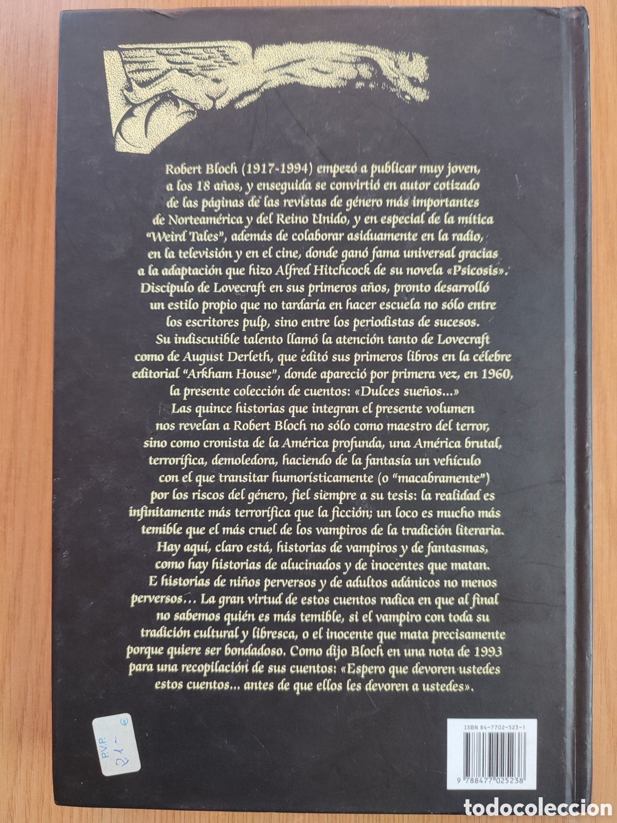 Libros de segunda mano: Dulces Sue&ntilde;os. Robert Bloch. Valemar - Foto 2