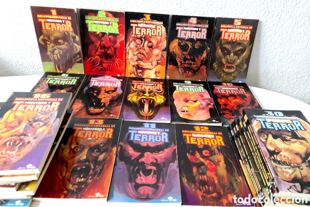 Libros de segunda mano: Biblioteca Universal Misterio y Terror Primera Edici&oacute;n 1981 Ediciones UVE 30 Tomos 1 al 30