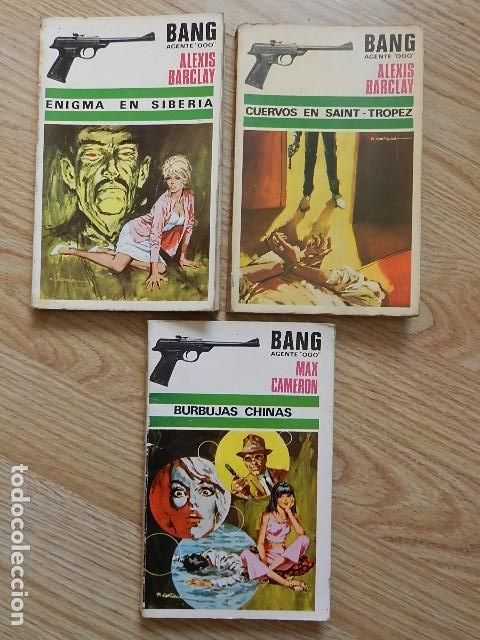 Libros de segunda mano: Lote 3 BANG Agente 000 Alexis Barclay 17 Burbujas Chinas 9 Cuervos en Saint Tropez 2 Enigma Siberia