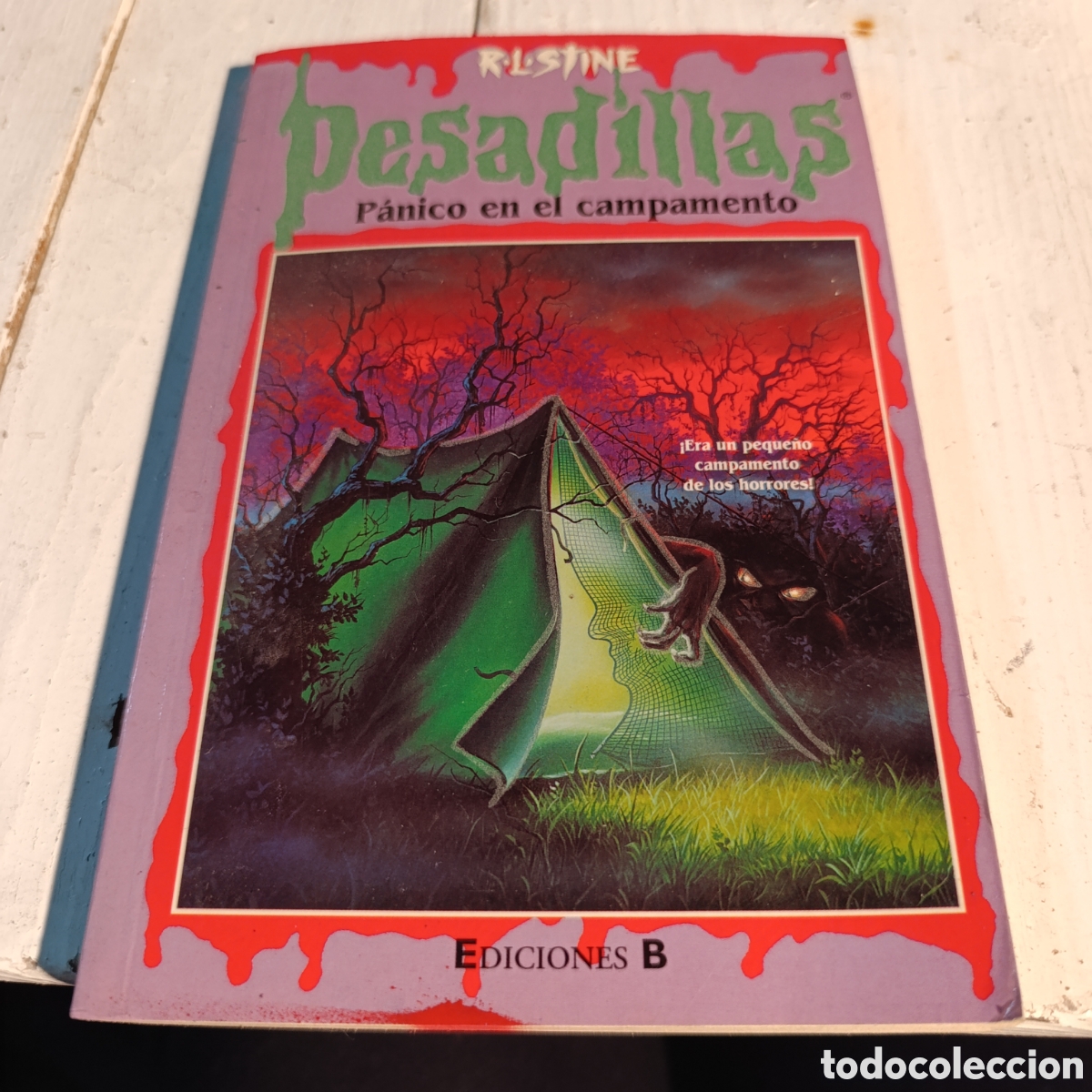 Libros de segunda mano: &rdquo;P&aacute;nico en el campamento&rdquo;, perteneciente a la famosa serie de terror juvenil &rdquo;Pesadillas&rdquo;(Goosebump)