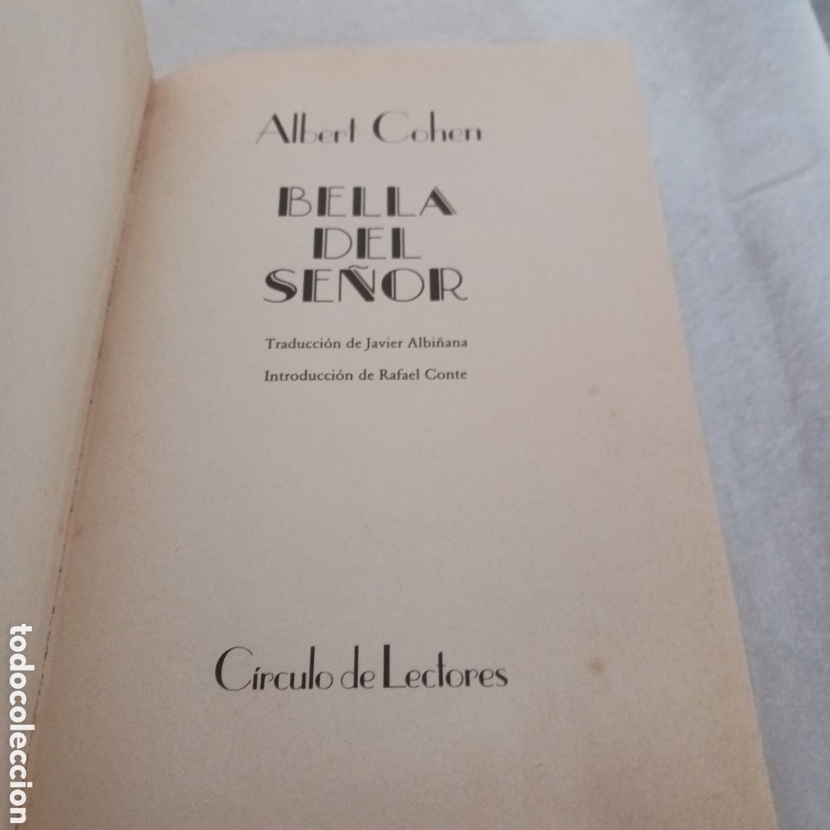 Libros de segunda mano: Bella del Se&ntilde;or de Albert Cohen - Foto 3