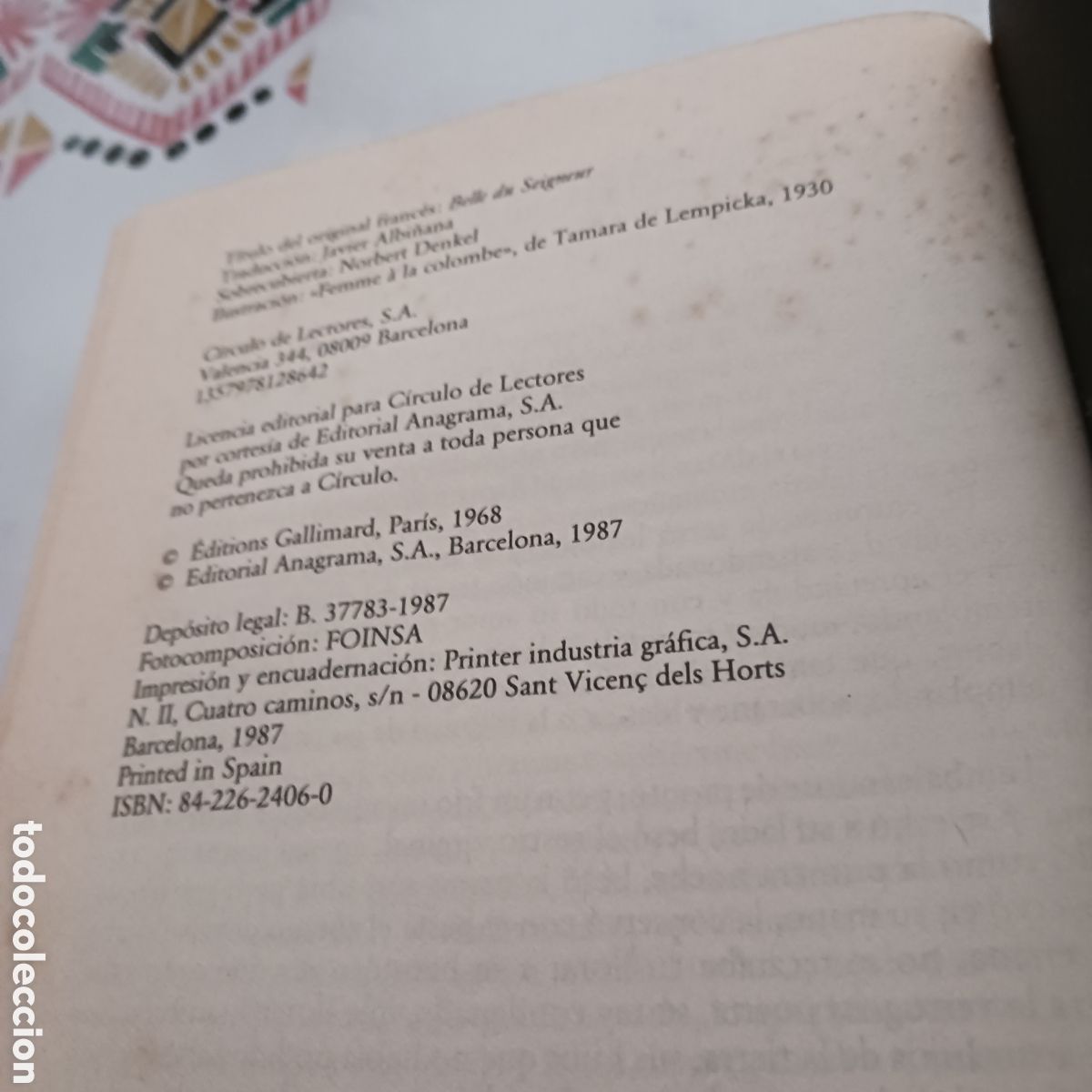 Libros de segunda mano: Bella del Se&ntilde;or de Albert Cohen - Foto 5