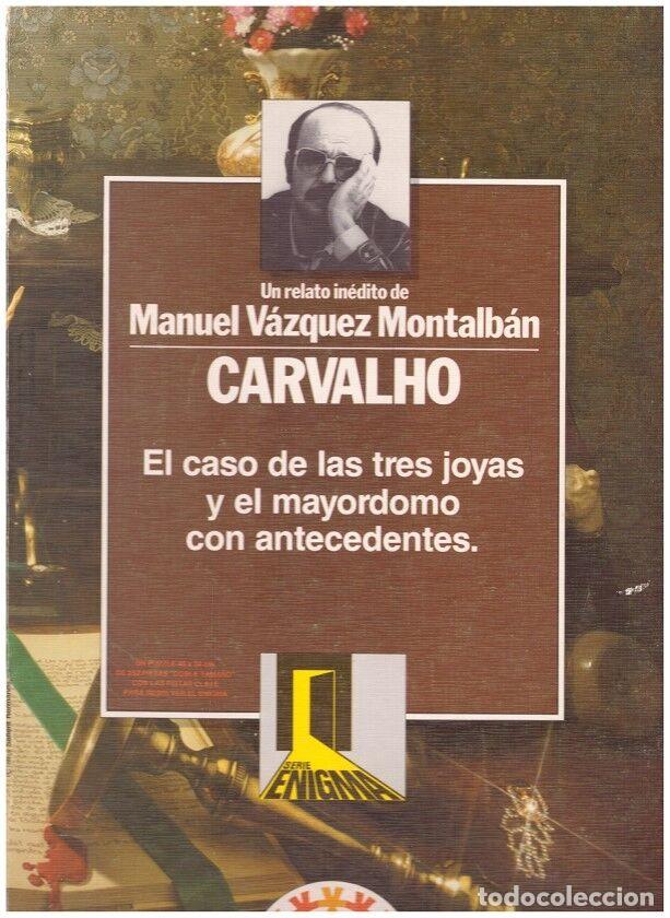 Libros de segunda mano: Carvalho: el Caso de las Tres Joyas y el Mayordomo con Antecedentes. - V&aacute;zquez Montalb&aacute;n - Ed. Educa