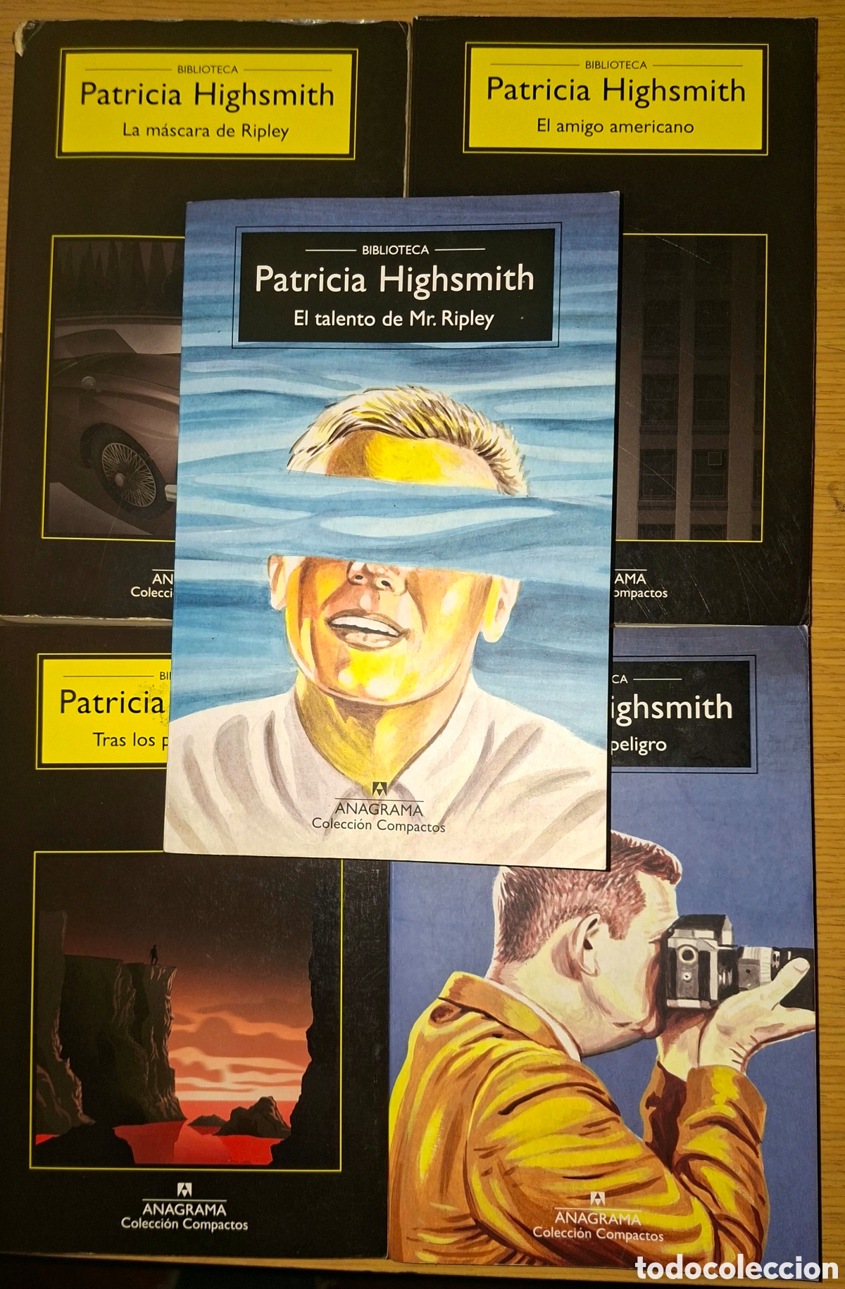 Libros de segunda mano: Patricia Highsmith, S&Eacute;RIE COMPLETA RIPLEY. Anagrama Compactos. 5 vols.