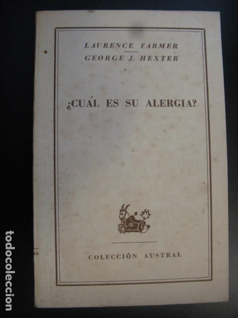 Livres d'occasion: &iquest;Cu&aacute;l es su alergia? Laurence Farmer / George J. Hexter.